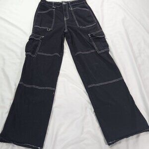 Rachel Paige Pants Women's Cargo Straight Parachute Baggy